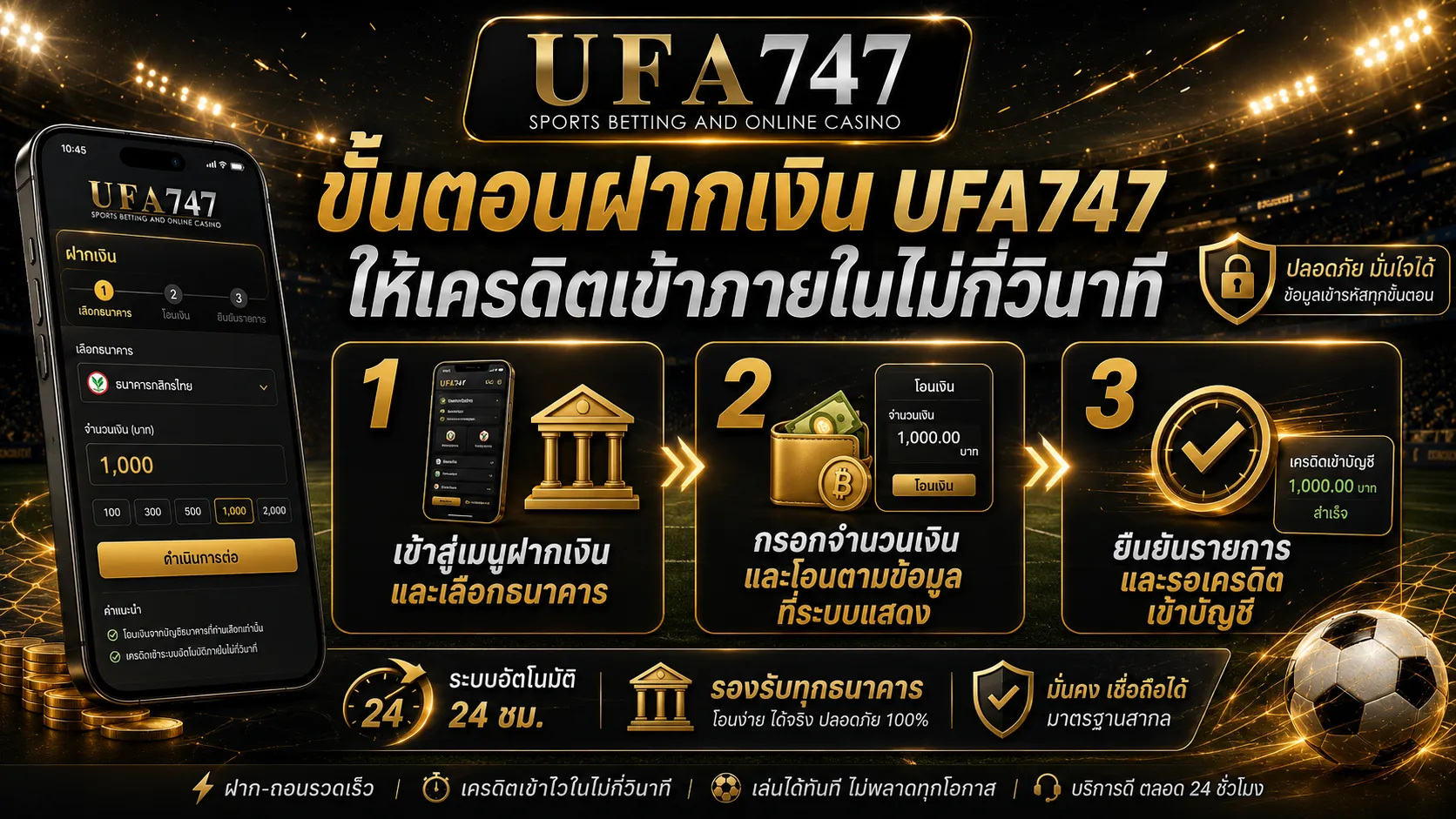 ฝากถอน UFA747